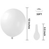KBZVNAF White Balloons Latex Party Balloons - 50 Pack 12