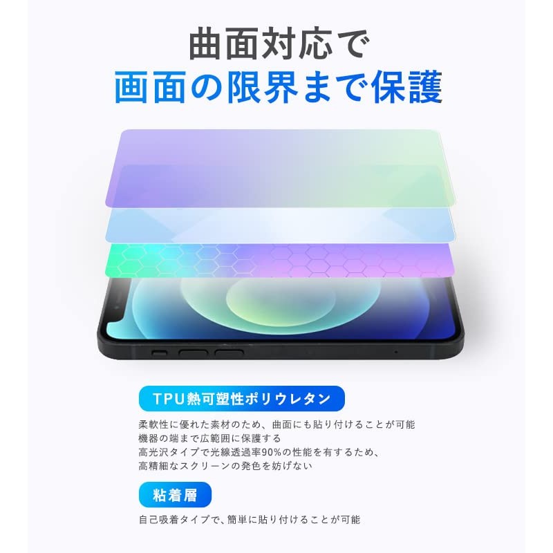 Miyabix Original Tamagotchi Curved TPU Film High Gloss Scratch Repair