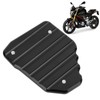 Black Motorcycle Kickstand Extension Plate Aluminium Alloy Side Stand Enlarger
