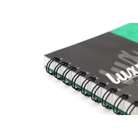 Luxpad A5 Twin Wire Hardback Notebook. 200 Feint Ruled Pages and Durable Pressboard Covers. Ref SPA5