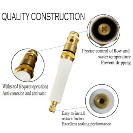 ALITZ GP30467 Shower Faucet Cartridge Water Diverter Stem fits with KOHLER Trend Shower and bath K-7272, K-7271, K-7259, and K-7265 diverter valve with Brass seat from the 1980s to the present​