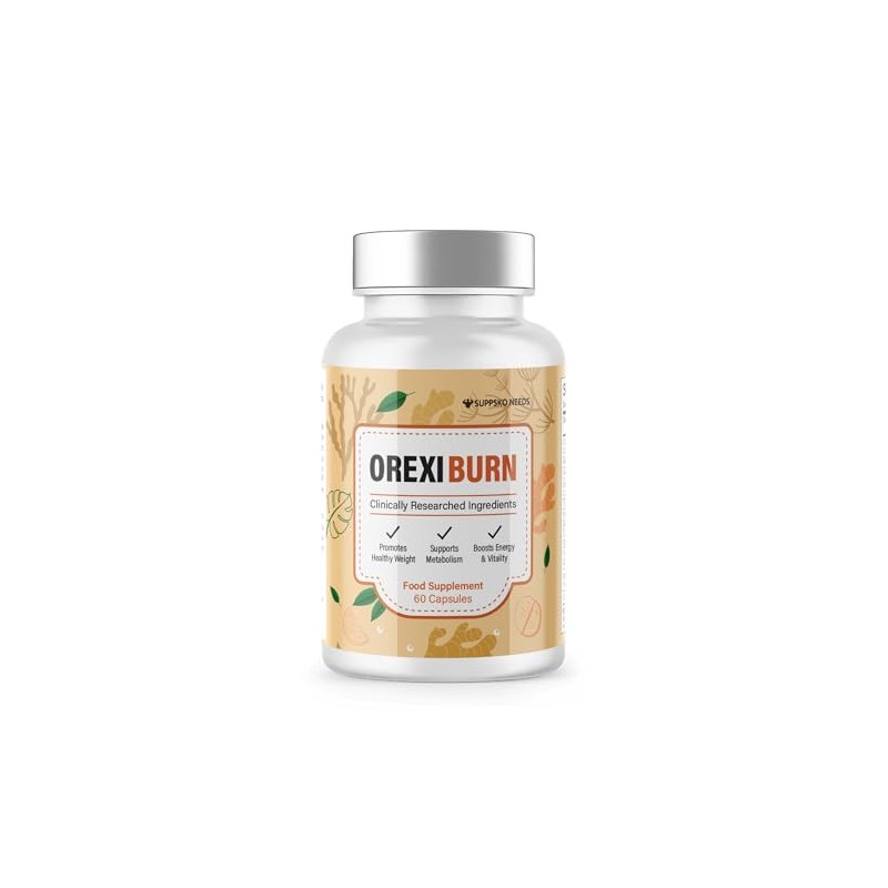 OrexiBurn 60 Capsules All Natural Supplement GMO Free Advanced Formula