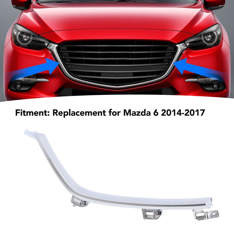 Front Lower Grille Trim Chrome Exquisite Look Grille Molding Trim