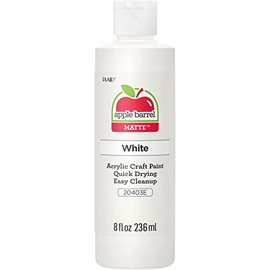 Pintura acrílica Apple Barrel en varios colores (8 onzas), 20403 color blanco
