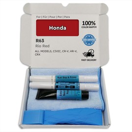 Genuine Colors RIO RED R63 Touch-Up Pen Compatible / Replacement for Honda Red