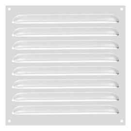 PATIKIL 10x10 Inch Aluminum Vent Cover, Screen Air Grille Ventilation Cover HVAC Louvered Grill Built-in Mesh for Home Kitchen Fireplace Bathroom Wall Ceiling, Silver