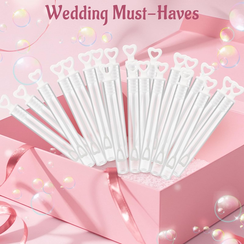 QUOTRE Soap Bubbles Wedding Pack, 120 Pieces Soap Bubbles Wedding
