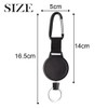 KUUQA 3 Piece Retractable Key Chain High Performance Badge Holder