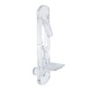 Rierdge 20 Pcs Plastic Locking Shelf Pins 6mm, 3/4” Clear