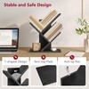 Tajsoon Tree Bookshelf 3 Tier Book Shelves Storage Organizer, Desktop