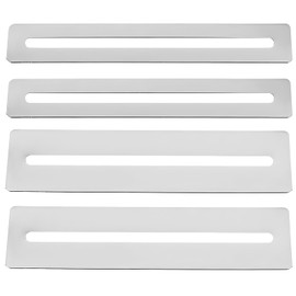 4pcs Guitar Fingerboard Guards Guitar Luthier Maintenance Kit Stainless Steel String Polishing Tool Accessories Scratch Resistant Fretboard Protectors for Repairing and Polishing Frets