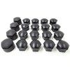 Skoda Alloy Wheel Nut Caps 17mm Matt Black