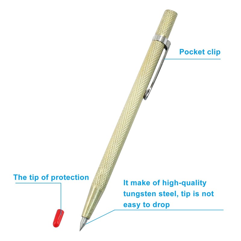 LDEXIN 2 Pcs Tungsten Carbide Tip Scriber, Premium Etching Engraving