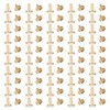 50 Set Binding Rivet Round Flat Head Brass Slot Screw