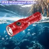 WINDFIRE TS08 Dive Light, Bright Diving Flashlight with Power Indicator,