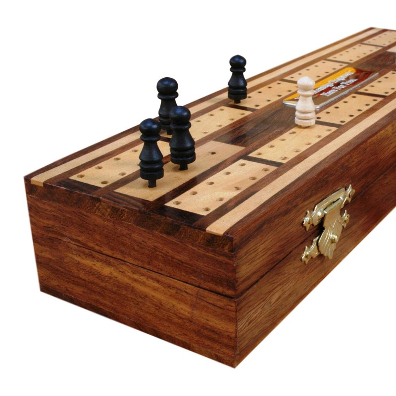 Gamekeepers Cottage gifts Go Kart Wooden Cribbage Board with Playing