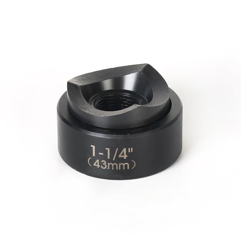 ZUVER 1-1/4" (43mm) Conduit Punch and Die Black Oxide Finish,