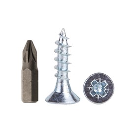 Pack of 400 Galvanised Steel 5.0 x 20 mm Wood Screws Chipboard Screws Universal Pozi Drive Screw PZ Full Thread Pozidriv Countersunk Head (400, 5.0 x 20 mm)