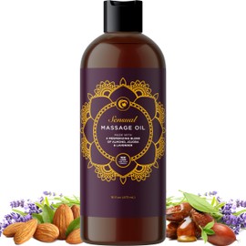 Maple Holistics Aromatherapy Sensual Massage Oil for Couples - Lavender Massage Oils for Massage Therapy with Jojoba Oil and Sweet Almond Oil for Skin Care - Relaxing Aromatherapy Oil Infused with Pure Natural Oils
