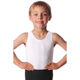 Roch Valley Oliver Sleeveless Mens/Boy's Leotard White Adult Medium