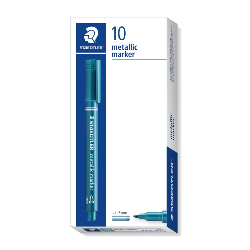 Staedtler Metallic Marker - Blue (Pack of 10)