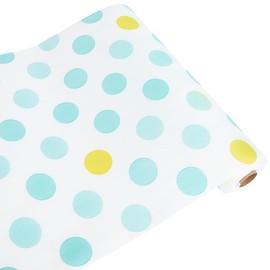 CREATCABIN Shelf Liners Cabinet Liner Roll Polka Dot Cabinet Shelves Protector Mats Waterproof Drawer Liner for Kitchen Pantry Cupboard Table Mats Refrigerator Liners Home Essentials 118x11.8in