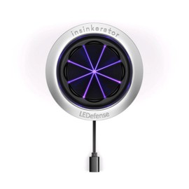 INSINKERATOR LEDefense Garbage Disposal Flange, Antimicrobial LED Accessory for INSINKERATOR Garbage Disposals, FLG-SS-LED