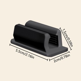 20PCS Silicone Pen Holder, Mini Pencil/Marker Pens Clip, Adhesive Pencil Holder for Desktop Document Folder Home Office School Desk Accessories Portable (Blue)