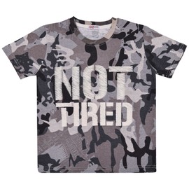 A2Z 4 Kids Girls Boys PJs 2 Piece Camo Shorts Set Lounge Suit - PJS 171 Not Tired Camo Grey._7-8