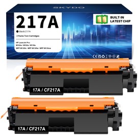 CF217A 17A Black Toner Cartridge Replacement for HP 17A CF217A M102w Toner Work with Laserjet Pro M102w M130nw M130fw M130fn M102a M130a Pro MFP M130 M102 Printer Toner (2 Black)
