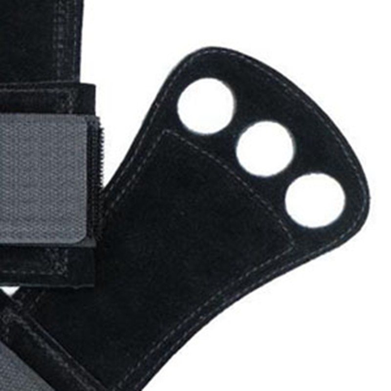 Weight Lifting Hand Grip 3 Holes Leather Gymnastics Grips Hand