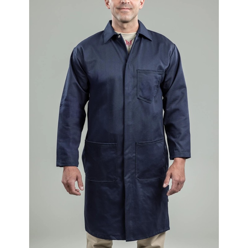 National Safety Apparel FR Lab Coat, 88% Cotton, 12% Nylon,