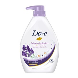 DOVE Relaxing Hydration Lavender & Chamomile Dove Go Fresh BODY WASH 1L# -  Skin Prebiotics Formula 24H Hydration