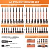 HORUSDY 59pcs Magnetic Nut Driver Set with 6-in-1 Ratcheting Screwdriver