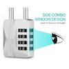 ZHEGE Locker Padlocks with Code, 4 Digit Combination Padlock for