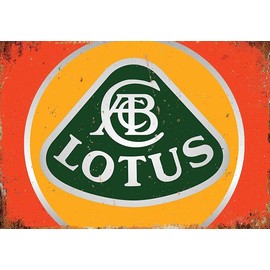 Lotus Car Vintage Tin Sign Metal Decor Metal Sign Wall Metal Tin Sign 8X12 inches