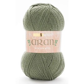 Sirdar (Hayfield) Bonus Aran Wool Knitting Yarn Green Heather 934 - per 400g ball