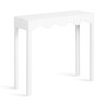 Kate and Laurel Maida Modern Rectangle Wooden Wavy Console Table,