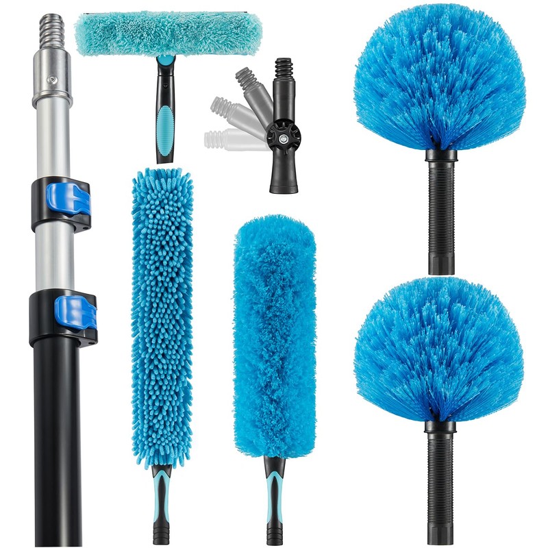 Hicavar 25 Foot High Ceiling Fan Duster with 6-18 Foot