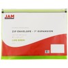 JAM PAPER Plastic Envelopes with Zip Closure - Letter Booklet