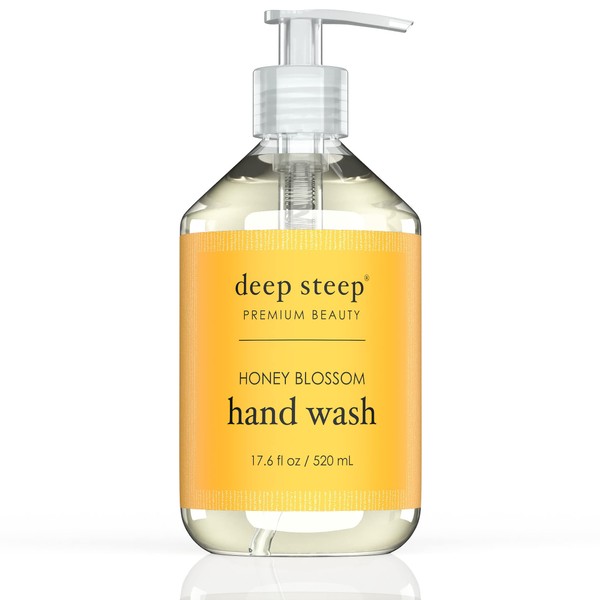Deep Steep Fresh Honey Liquid Hand Wash, Honey Blossom, 17.6 Ounce