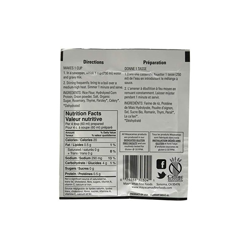 Mayacamas Savory Herb Gravy Mix, 0.80-Ounce Packets (Pack of 12)