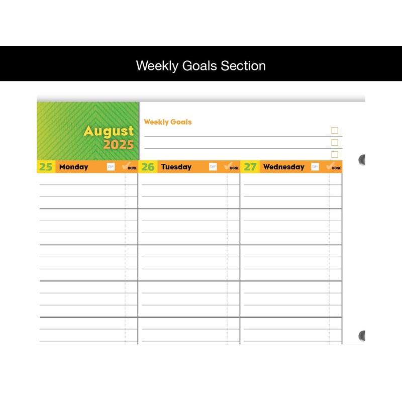 Dated Elementary Student Planner 2025-2026 Academic School Year, Large (8.5"