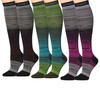 Tipi Toe Men & Women 3-Pairs Compression Socks Cosmic Contrast