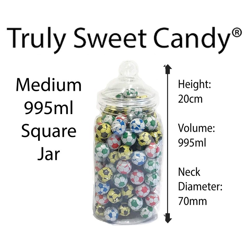 10 Assorted Plastic Sweet Jars, 2 tongs, 50 Bags for