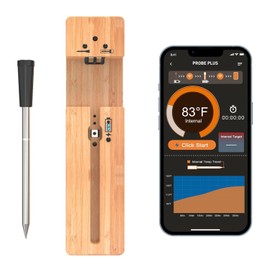 Smart Wireless Meat Thermometer - Grilling with Bluetooth and WiFi Digital Connectivity - 70m Long Range Instant Read, Food Probe Digital for Precise Cooking, Air Fryer Safe