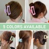 15Pcs Matte Nonslip Hair Claw Clips- Large Rectangle Claw Clips