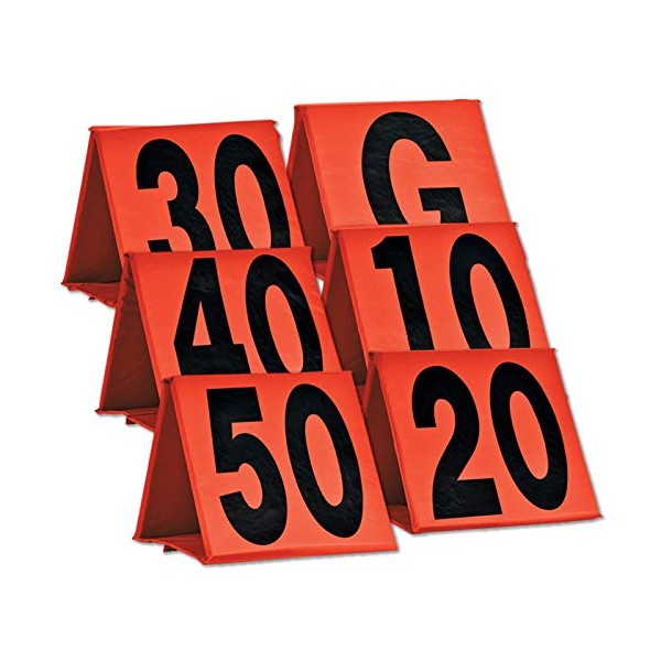 CHAMPRO Non-Weighted Football Yard Markers - 13" x 13"