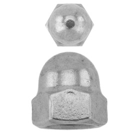 Acorn Nuts M20 DIN 1587 High Shape, Stainless Steel A2 (Pack of 2) - Hexagonal Acorn Nuts V2A