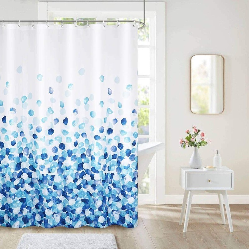 Wolke sieben Premium Shower Curtain, Bathroom Curtain, Polyester, Waterproof, Washable,